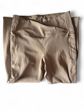 Active USA women's High-Waist Performance Leggings - Tan